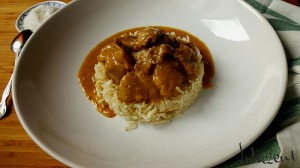 receta de cordero con curry, cococ y arroz basmati